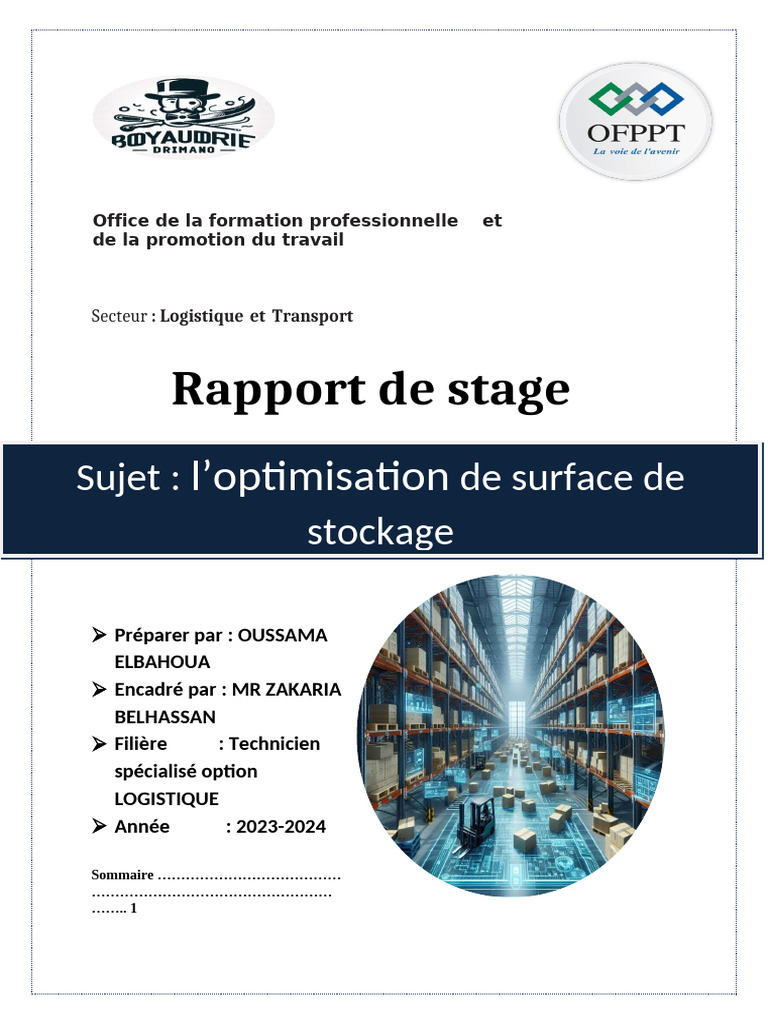 Optimisation de la Surface de Stockage | PDF | Logistique | Inventaire