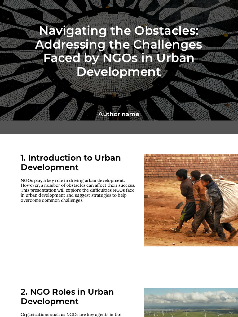 Challenges NGOs Face in Urban Development | PDF | Non Governmental ...