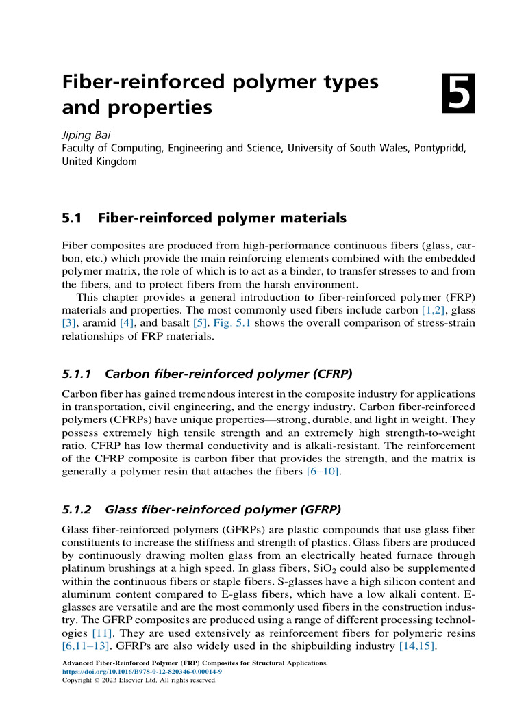 FRP Types and Properties Overview | PDF | Fibre Reinforced Plastic ...