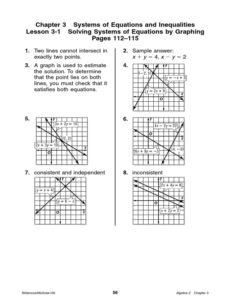 Chapter 3 Systems of Equations and Inequalitiesaa-Answer-Key-pdf-3 ...