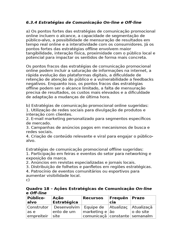 Estratégias de Comunicação Online e Offline | PDF | Comunicação | Marketing