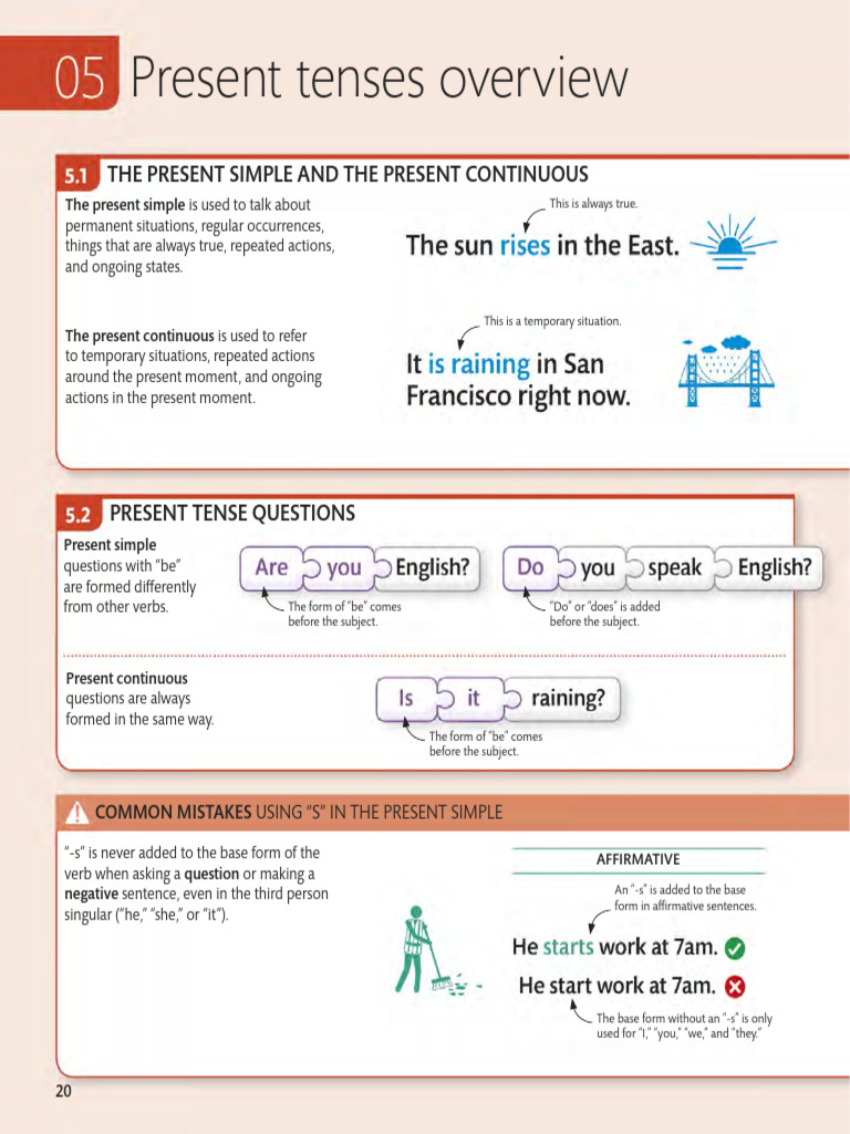 Present Past Future Overview | PDF | Grammatical Tense | Verb