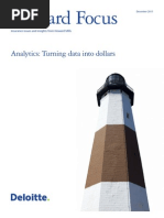 Download Analytics Turning data into dollars by Deloitte Analytics SN78195120 doc pdf