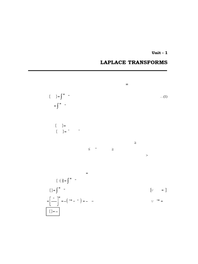 Understanding Laplace Transforms Basics | PDF | Function (Mathematics ...
