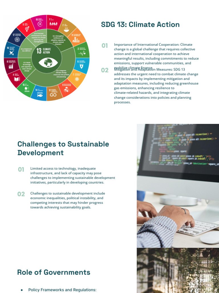 Climate Action and Sustainable Development | PDF
