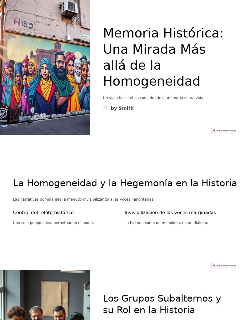 Memoria Historica Una Mirada Mas Alla de La Homogeneidad | PDF ...