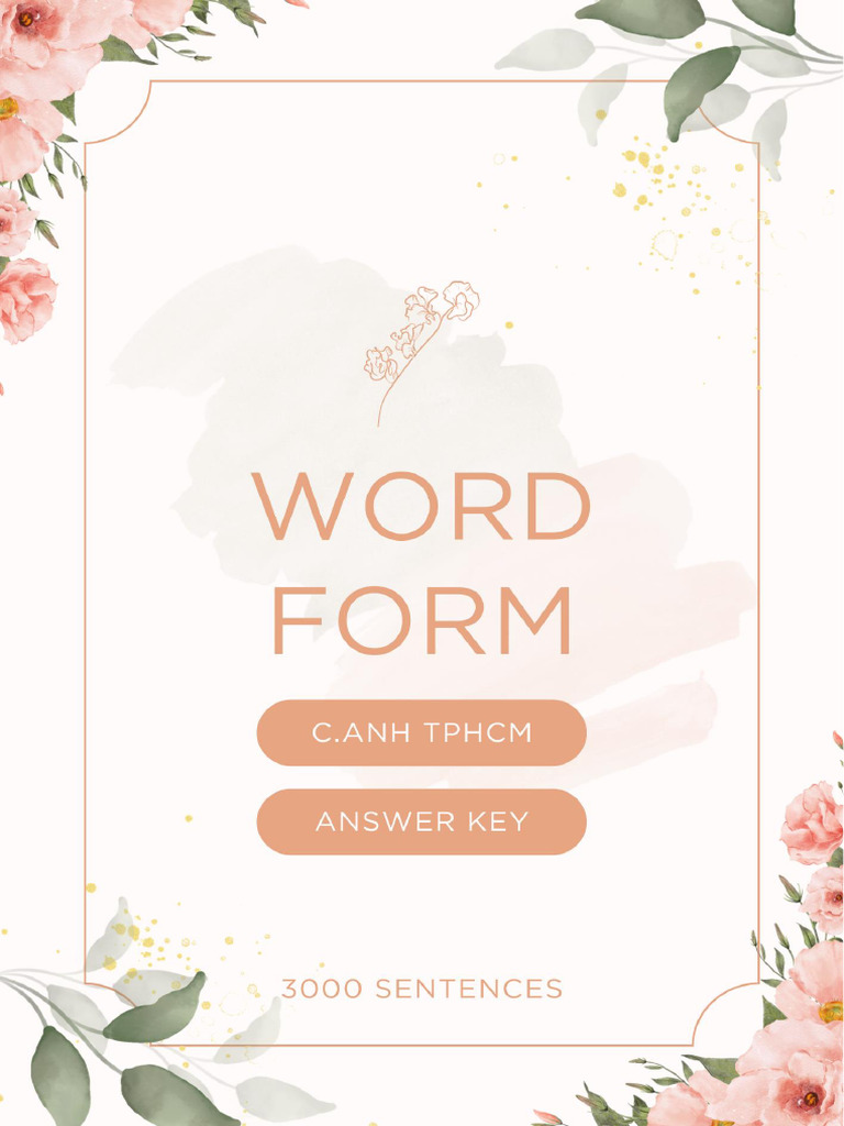 722677977WORDFORMCANHTPHCMANSWERKEY3000SENTENCES PDF