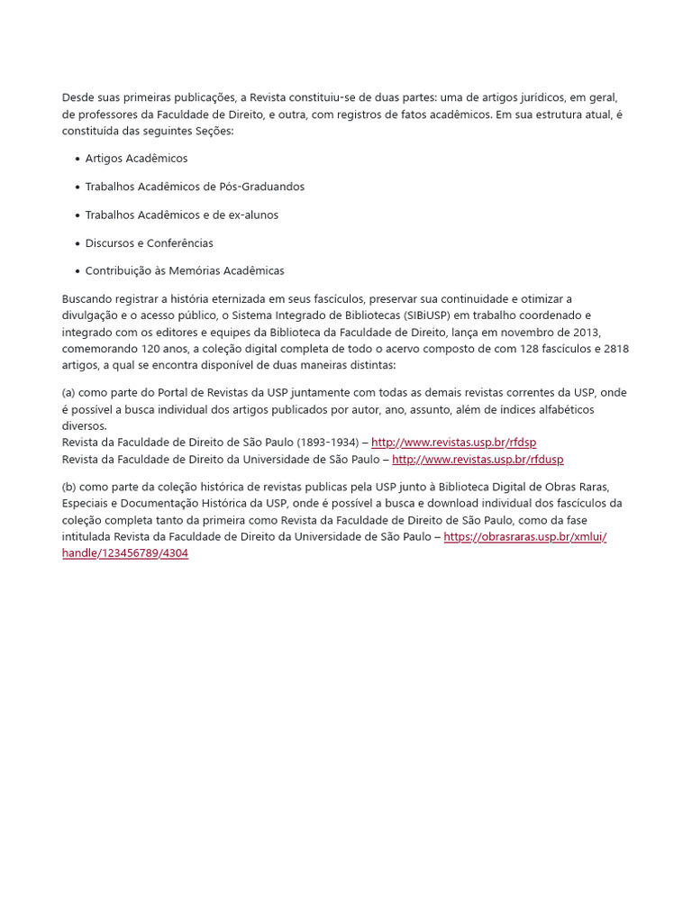 Coleção Digital da Revista de Direito USP | PDF