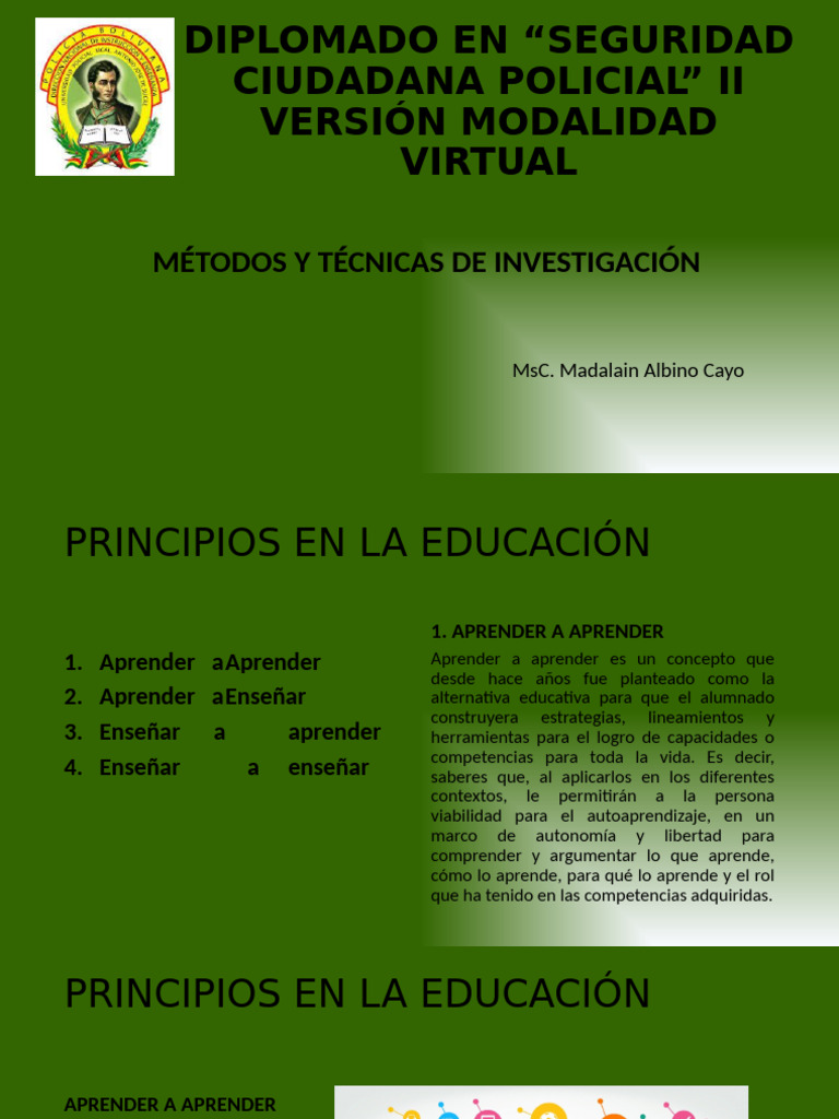 Diplomado en Seguridad Ciudadana Policial | PDF | Método científico ...