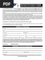 Nibl Registration Waiver Form