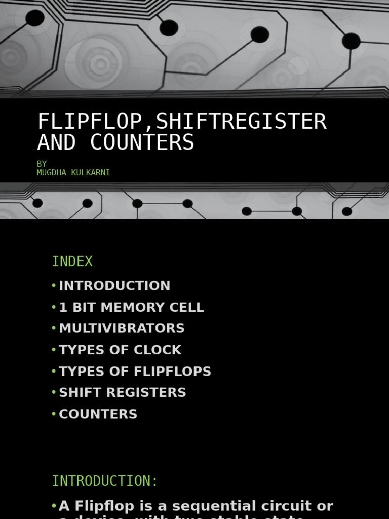 CH 5 - Flipflop, Shiftregister and Counters | PDF | Digital Technology ...