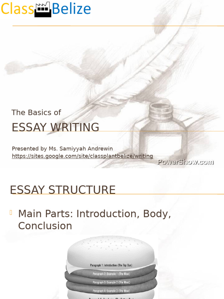 Basics of Essay Writing 2798691 | PDF