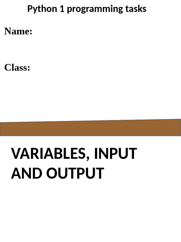 GCSE - Python-All Tasks - With Helpsheets | PDF | Integer (Computer ...