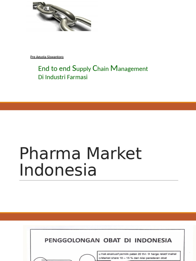 Supply Chain Mgmt Industri Farmasi PDF Supply Chain Management