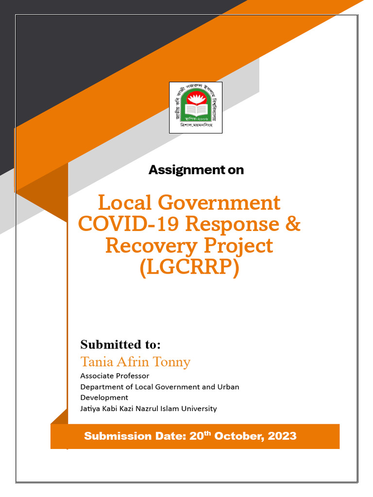 LGCRRP: Local Government COVID-19 Study | PDF | Climate Resilience ...