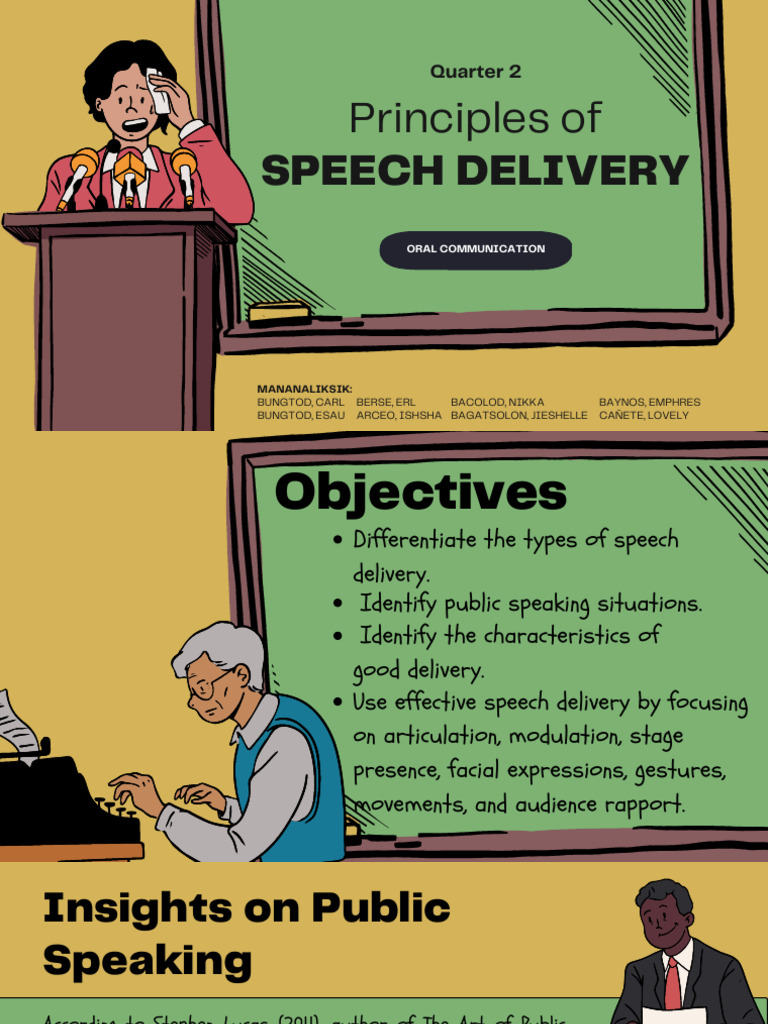 Principles of Effective Speech Delivery | PDF | Speech | Communication