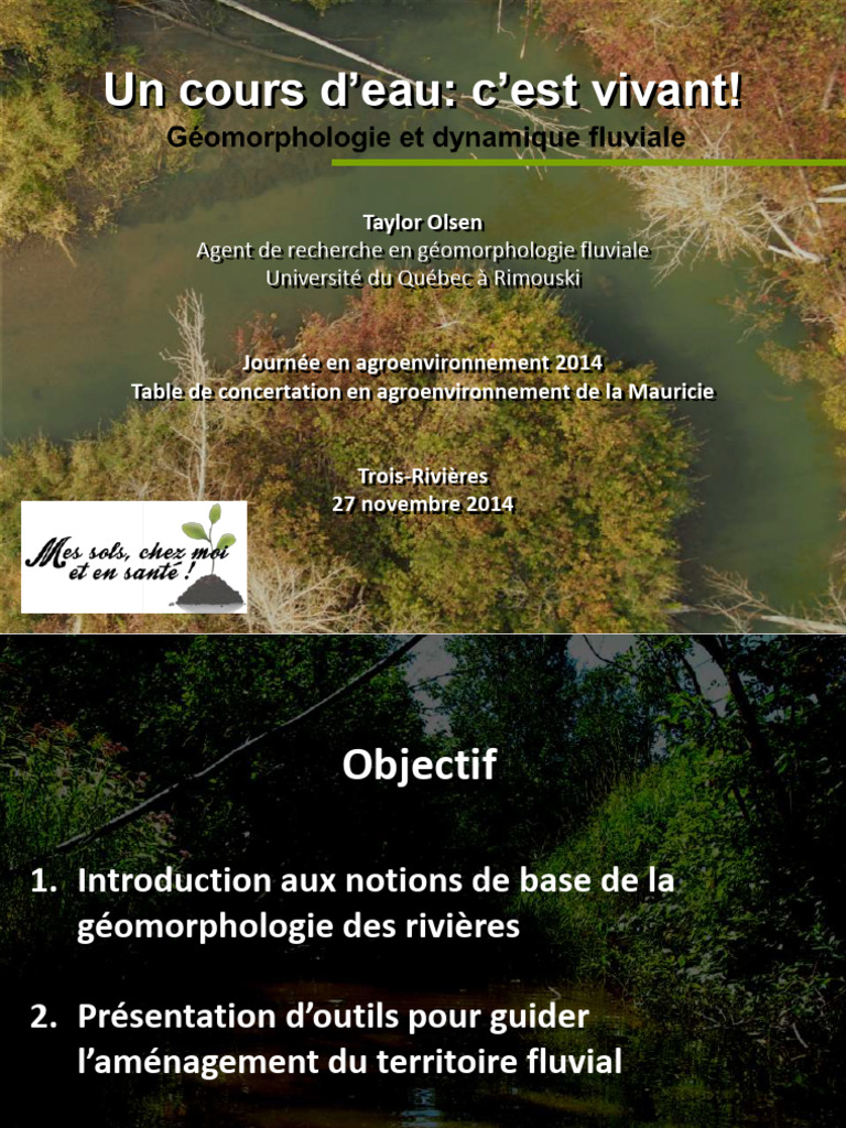 Géomorphologie et dynamique fluviale | PDF | Sédiment | Géomorphologie