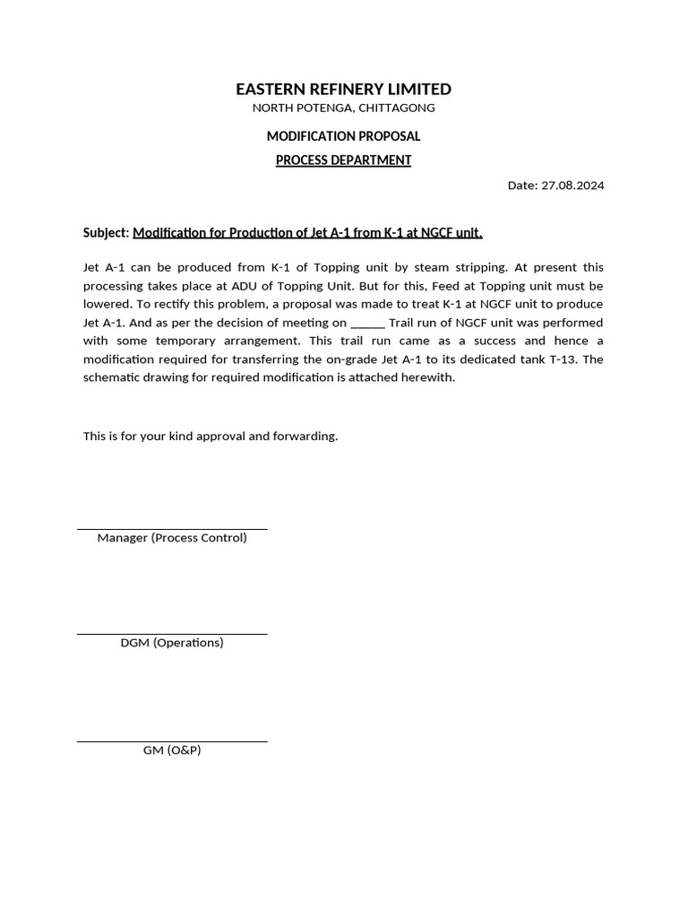 Modification proposal | PDF