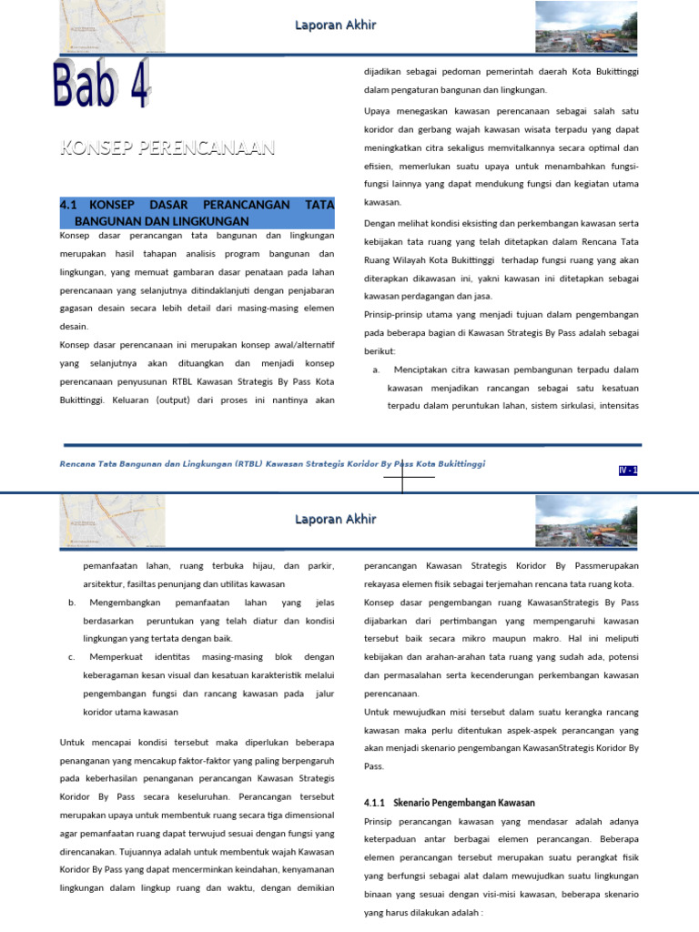 Perencanaan RTBL Kawasan By Pass Bukittinggi | PDF | Teknologi & Rekayasa