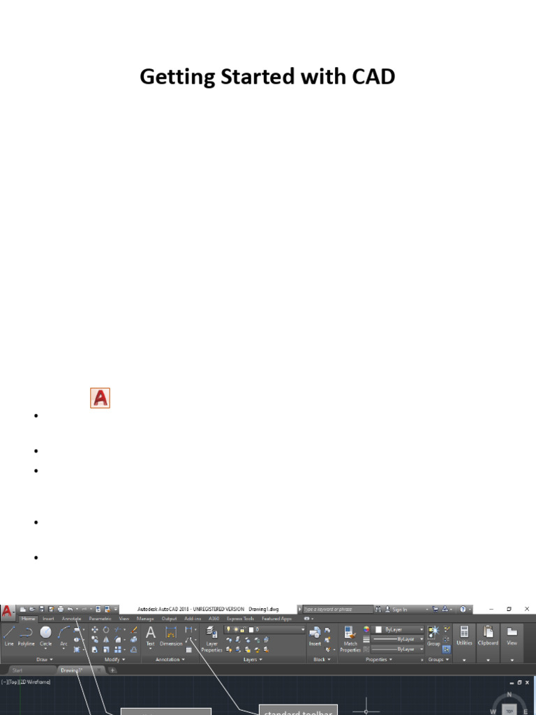 Lesson-2-Getting-Started-with-CAD | PDF | Circle | Menu (Computing)
