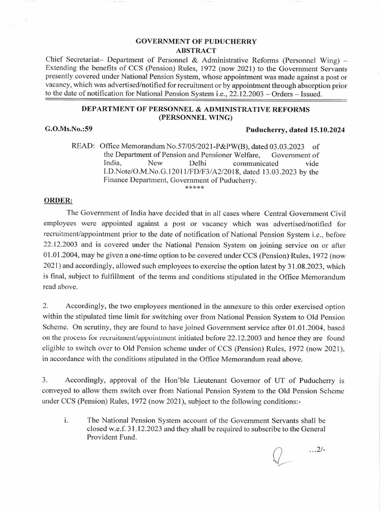 G O Ms 59 | PDF