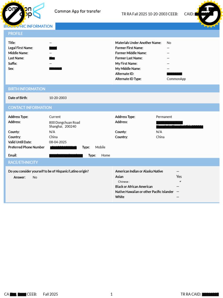 Common App Template 2025 Pdf Society Of The United States The