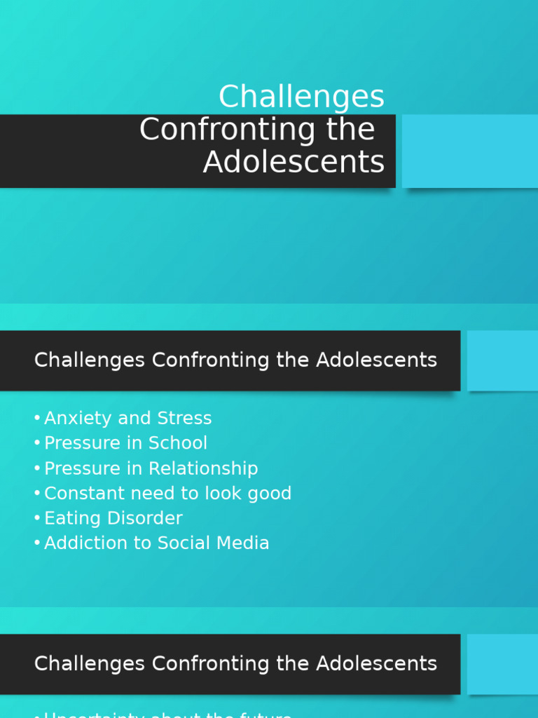 Adolescent Challenges and Pressures | PDF | Lifestyle