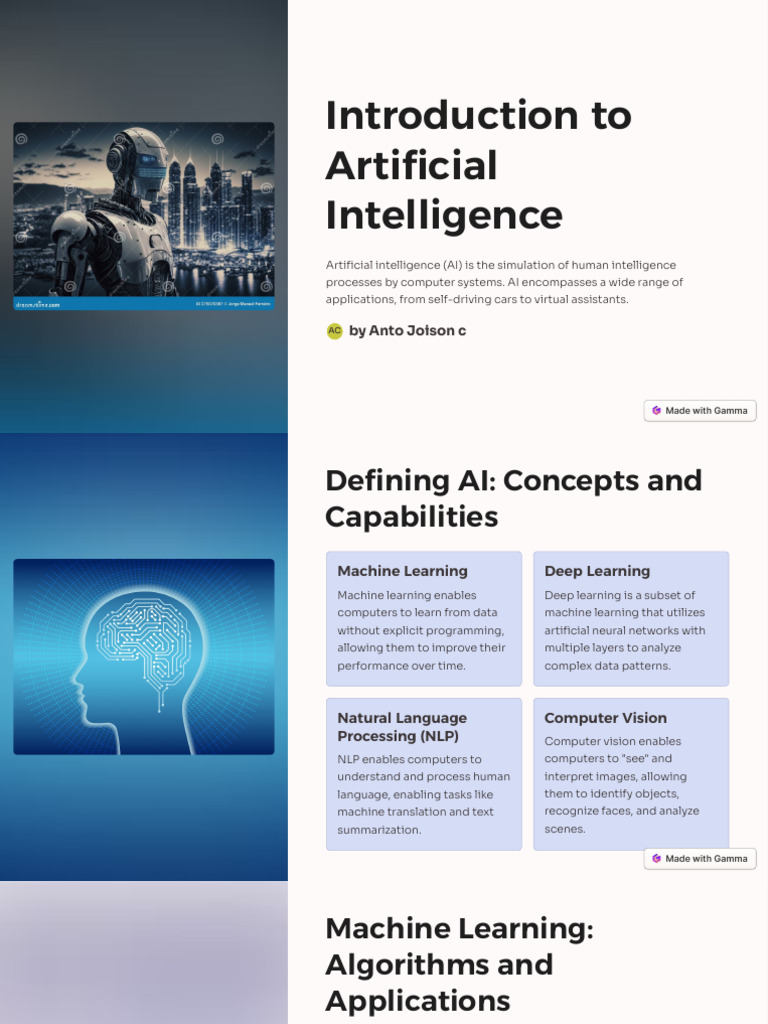 Overview of Artificial Intelligence | PDF | Machine Learning ...