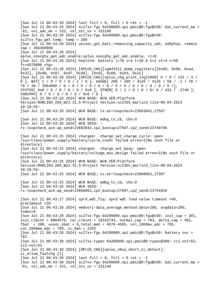 Standby Kernel Log 2024 0721 013115 | PDF | Computing