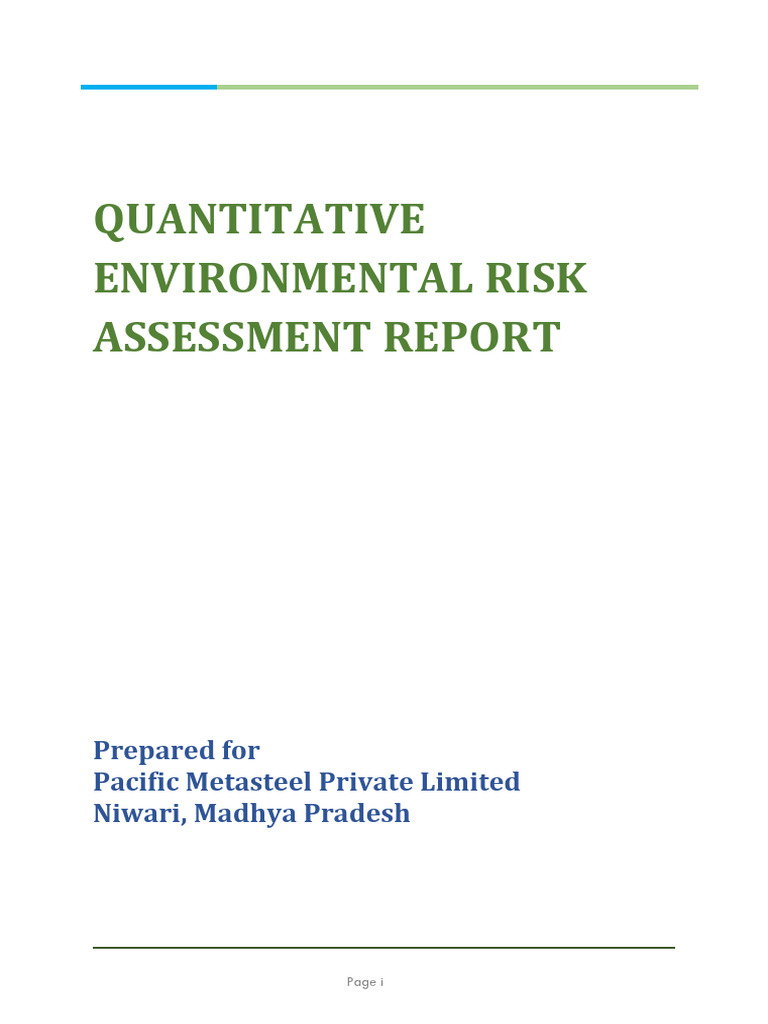 Quantitative Environmental Risk Assessment | PDF | Risk | Risk Assessment