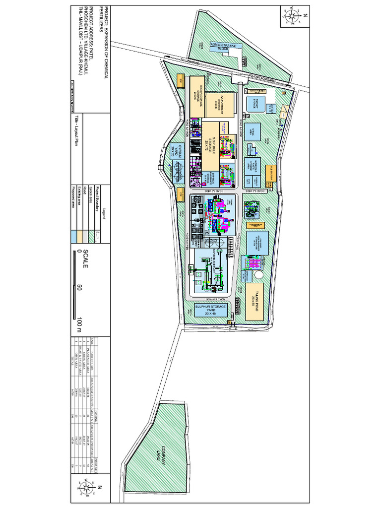 Patel Phoschem - UDAIPUR II - EXPANSION PROJECT - LAYOUT PLAN ...