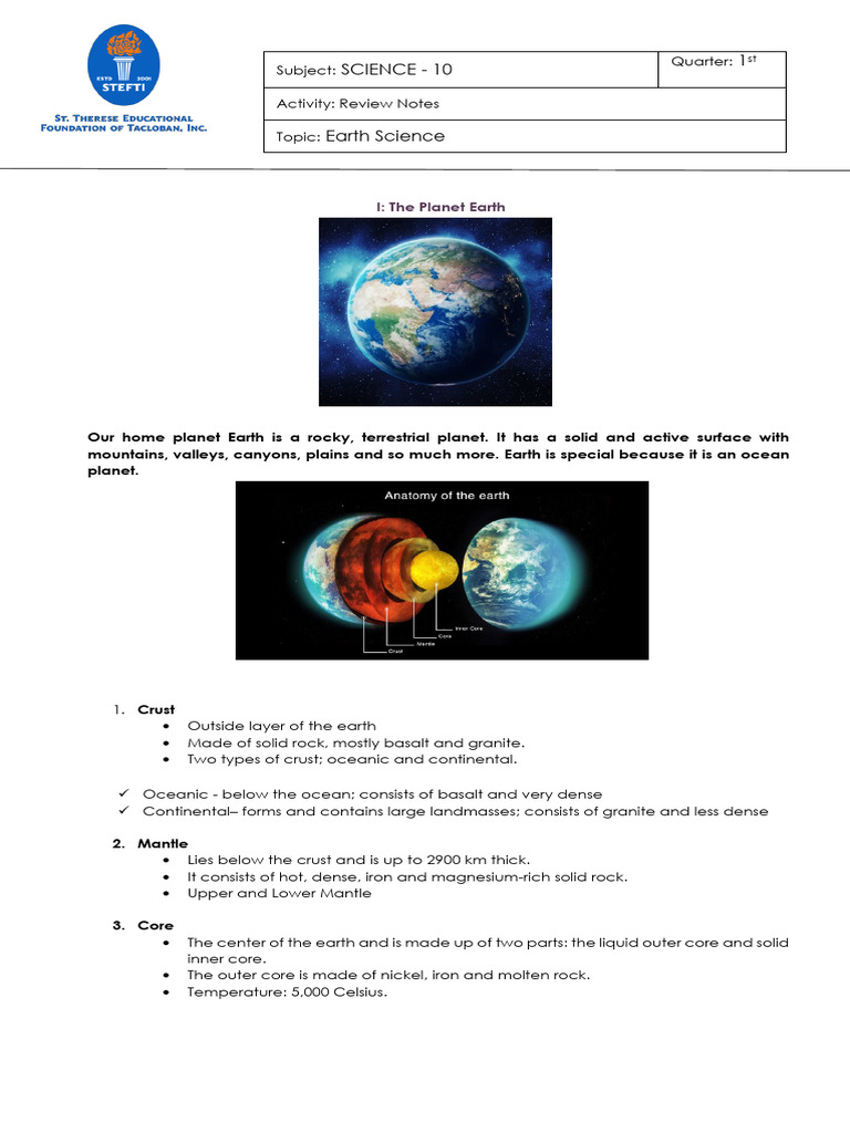 Lesson+1-3+Concept+Notes 20improved 20 | PDF | Earthquakes | Plate ...