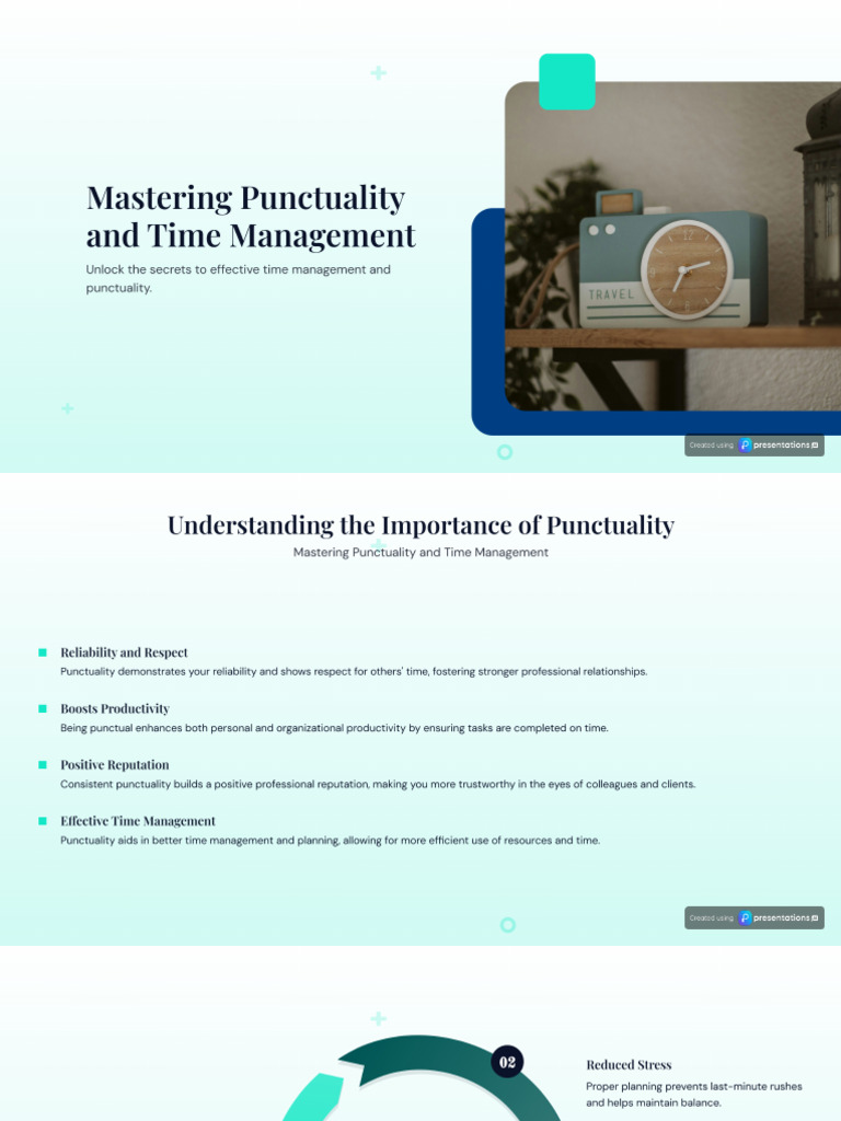 Punctuality and Time Management Presentation | PDF