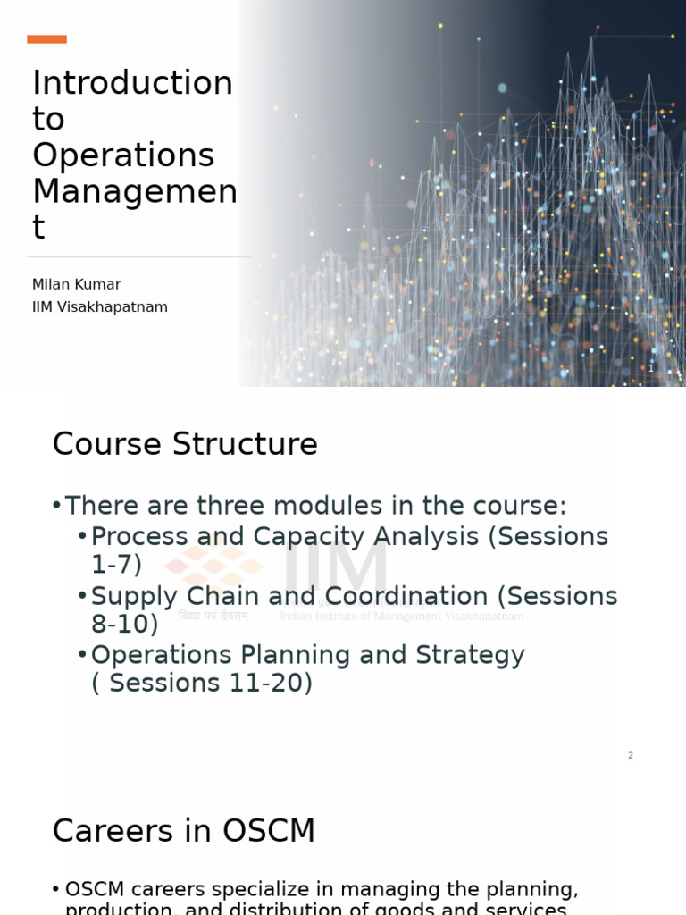 Overview of Operations Management | PDF | Demand | Supply Chain