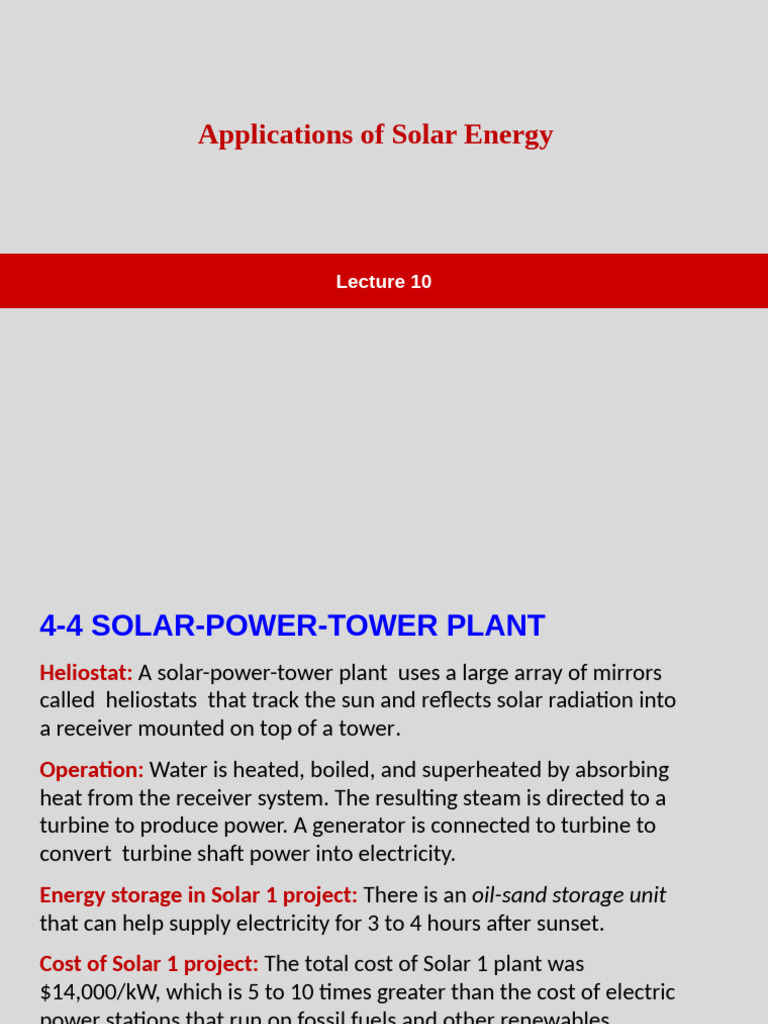 Renewable Energy-Lecture 10 | PDF | Solar Energy | Window