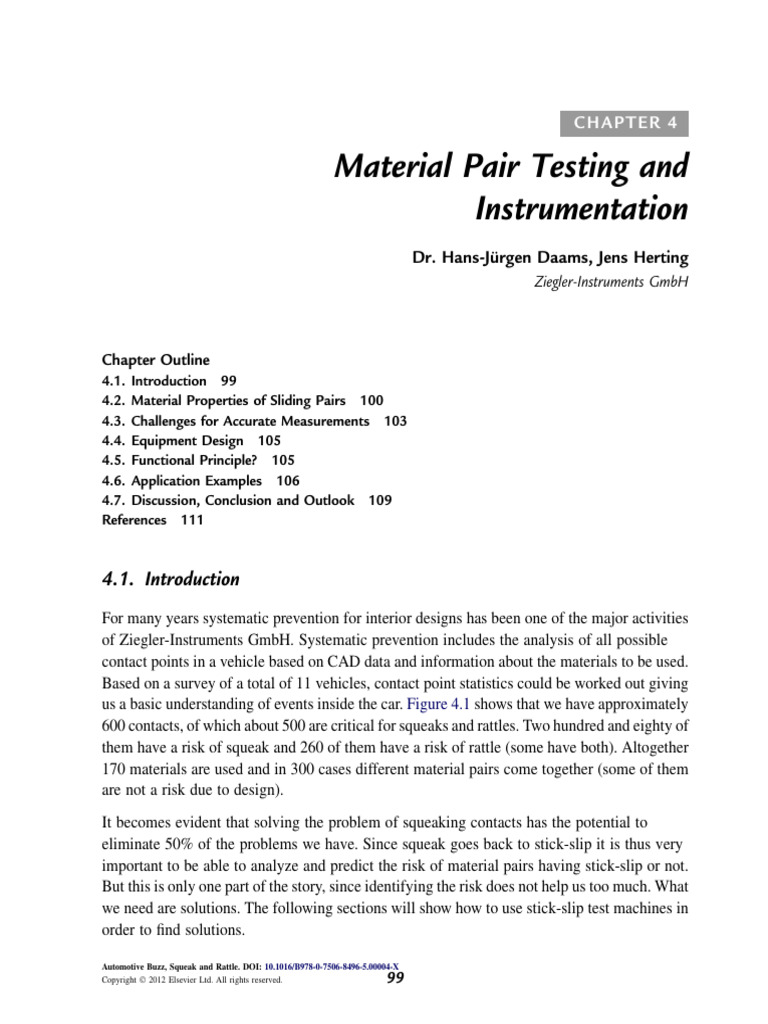 Chapter 4 Material Pair Testing and Instrumentation 2012 Automotive ...