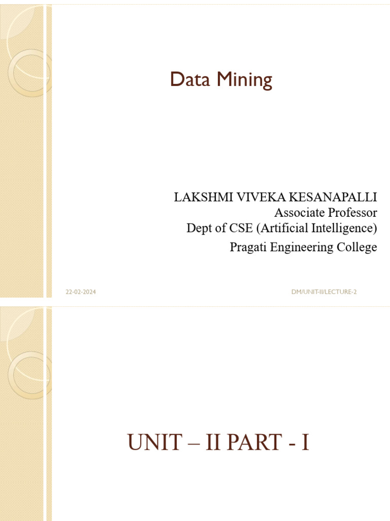 DM 2 Part 1 | PDF | Level Of Measurement | Data Mining