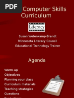 Basic Computer Skills Curriculum