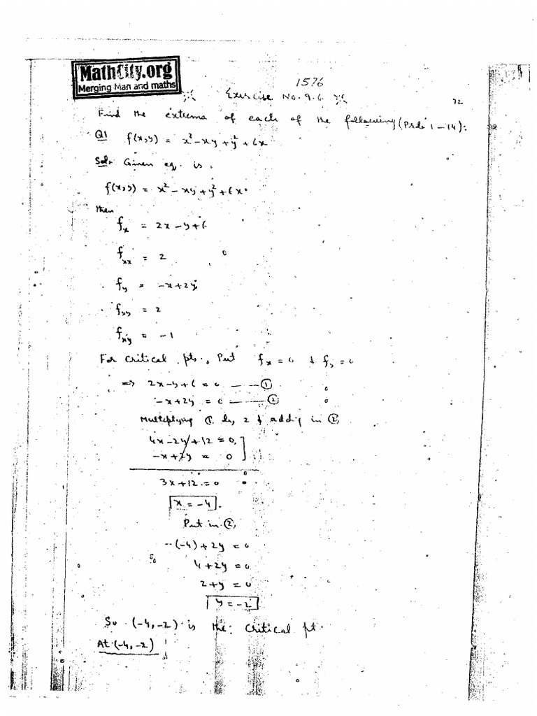 Chap 09 Solutions Ex 9 6 Calculus | PDF