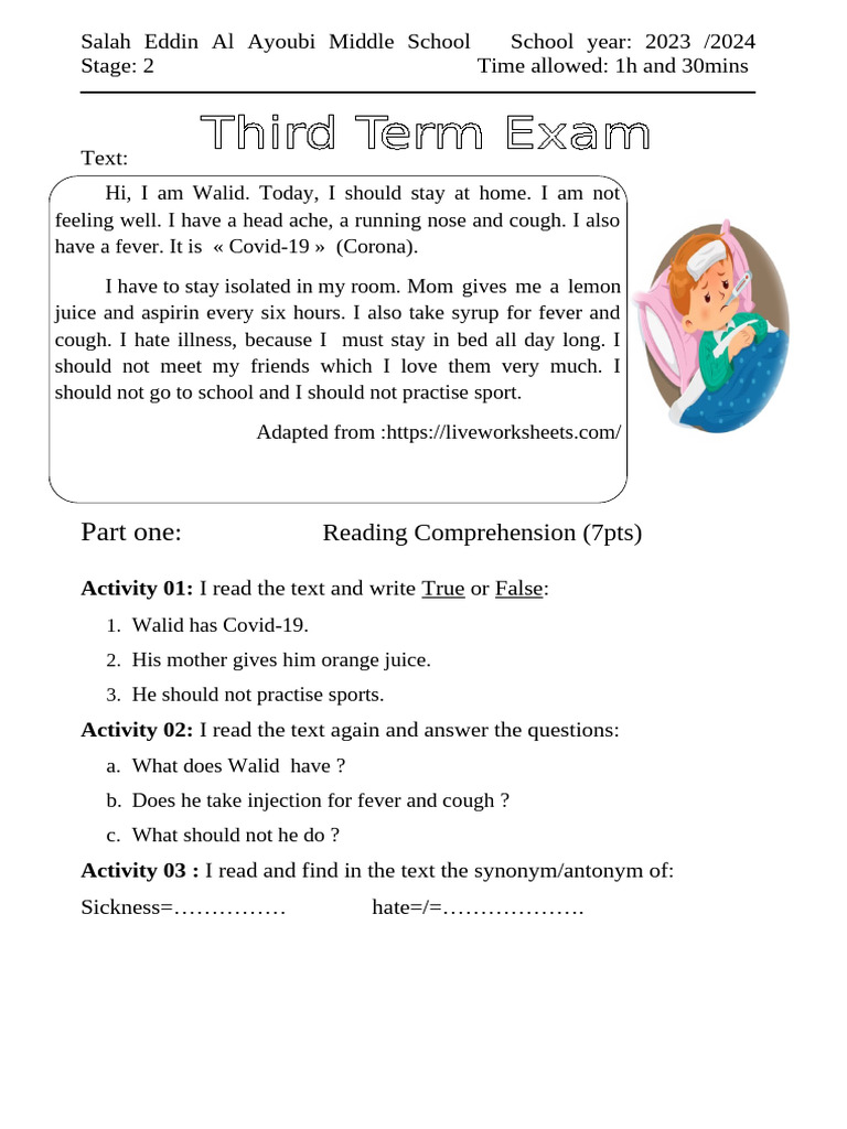 3rd 2ms Exam | PDF