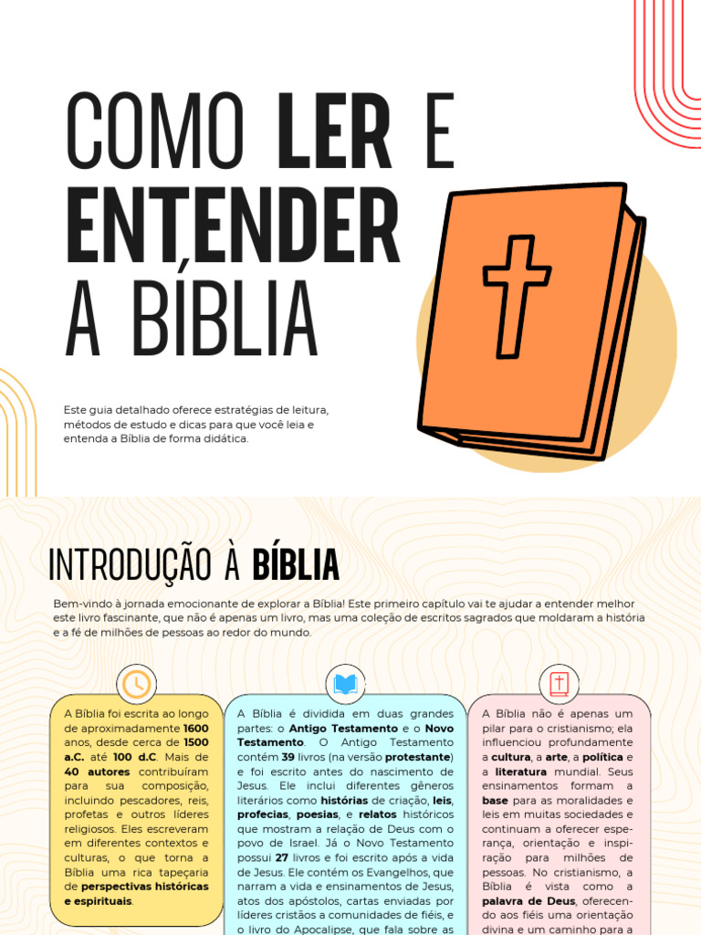 Guia Prático para Ler a Bíblia | PDF | Bíblia | Antigo Testamento
