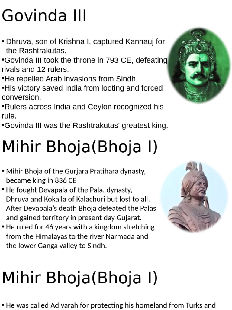 Ancient Indian Rulers: Govinda III & Mihir Bhoja | PDF | Travel ...