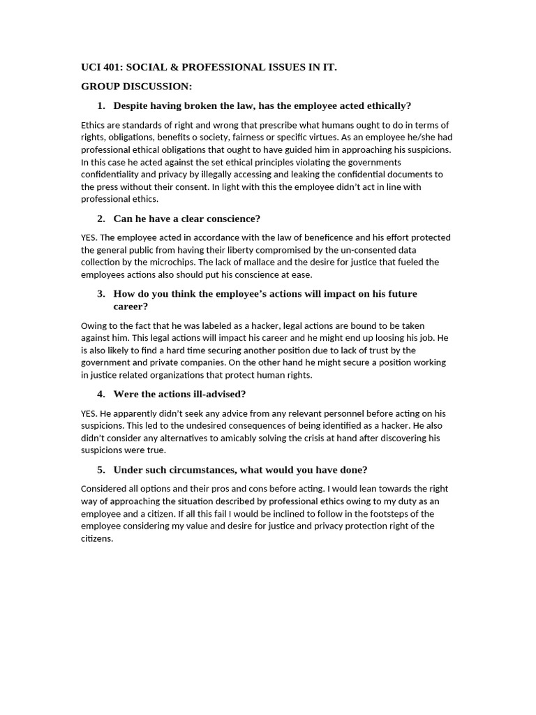 Uci 401 Final | PDF