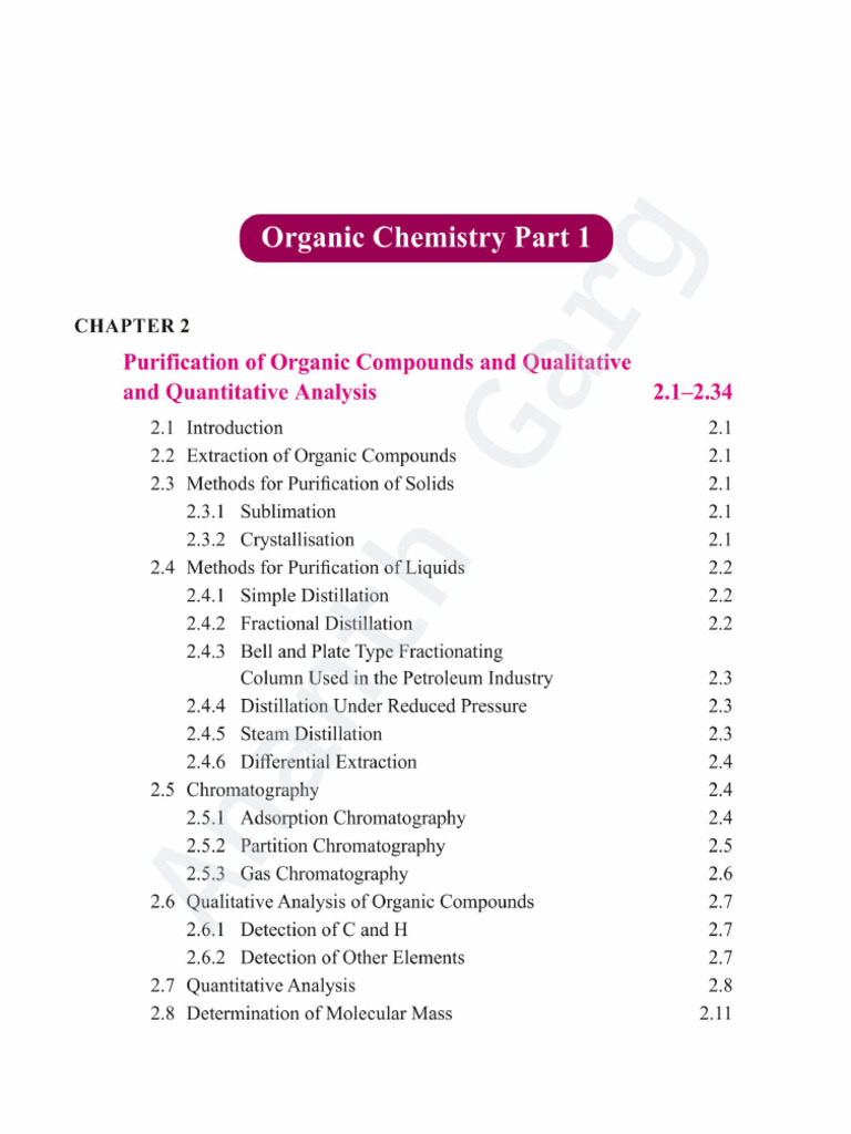 2 Purification of Organic Compounds and Qualitative and Quantitative | PDF