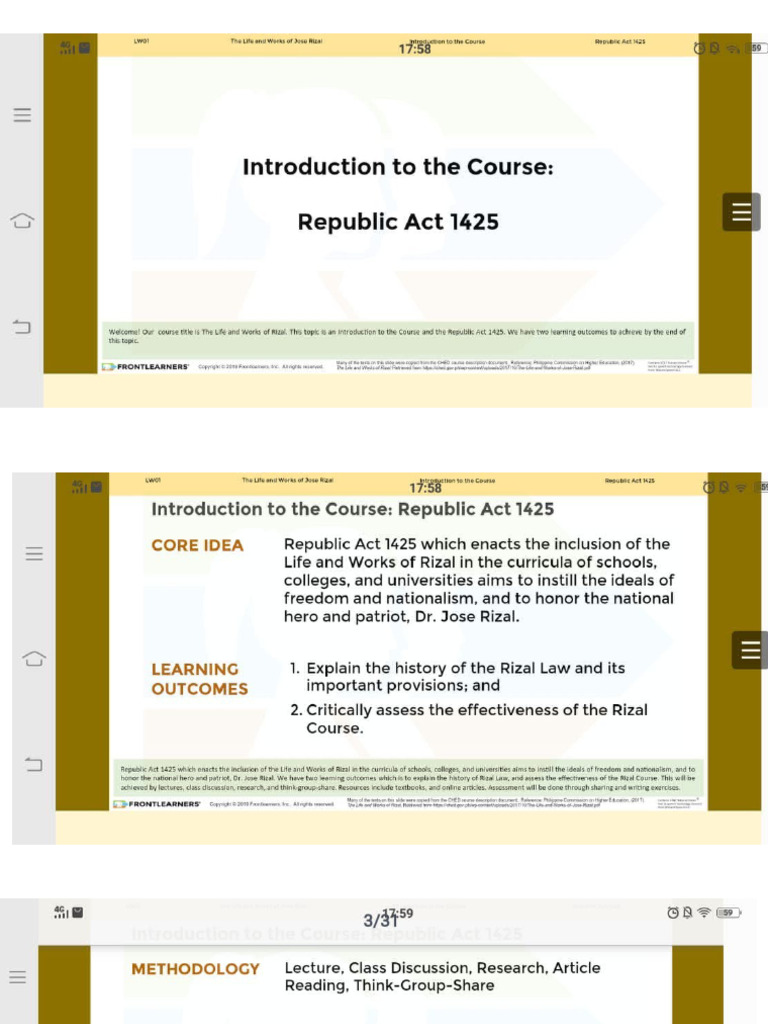 Introduction To Rizal Course | PDF