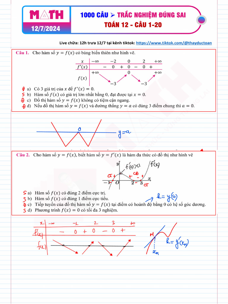ä Vä 1000 Cã U Há I ä ãºng Sai Cã U 1 100 Pháº N ä ã P ã N Pdf