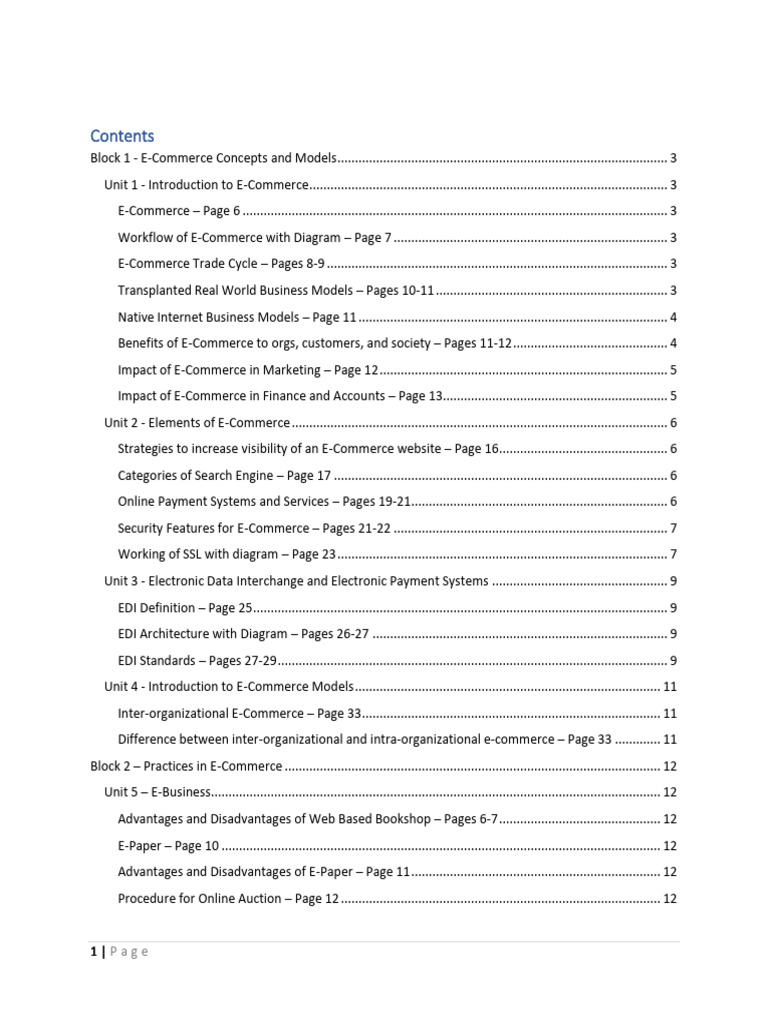 BCS 062 E-Commerce Study Material | PDF | Electronic Data Interchange ...