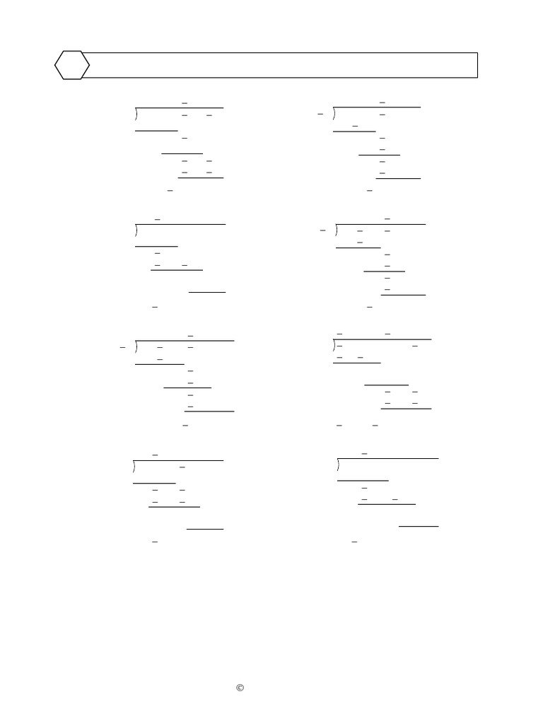 12b. Algebraic Division, The Factor Theorem and The Remainder Theorem ...