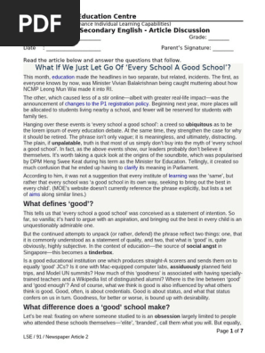 LSE  91 Newspaper Article 2