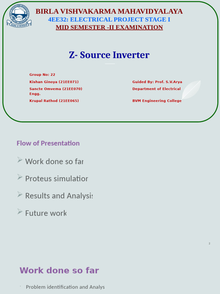 Group 22 - Mid Sem 2 Presentation | PDF | Electrical Network | Voltage